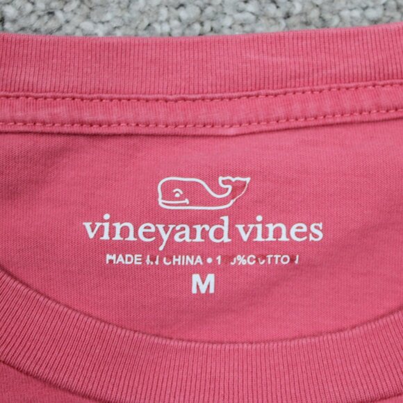 Vineyard Vines Shirt Adult Medium Pink Lacrosse Box Graphic Long Sleeve Pullover - Picture 8 of 13